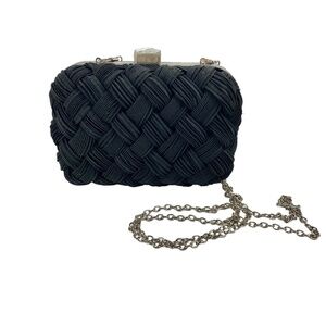 MATTHEW COX -Evening Bag in hard shell covered in Black fabric